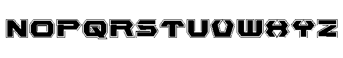 New Cyborg Academy Font UPPERCASE
