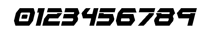 New Cyborg Condensed Italic Font OTHER CHARS