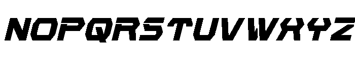 New Cyborg Condensed Italic Font LOWERCASE