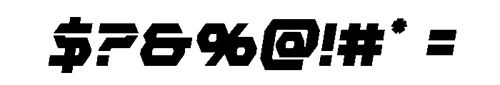 New Cyborg Condensed Semi-Ital Font OTHER CHARS