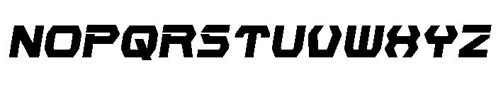 New Cyborg Condensed Semi-Ital Font UPPERCASE