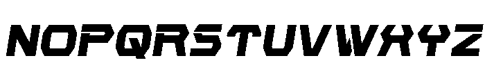 New Cyborg Condensed Semi-Ital Font LOWERCASE