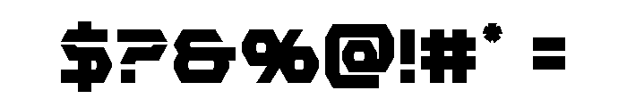 New Cyborg Condensed Font OTHER CHARS