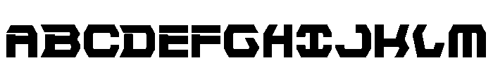 New Cyborg Condensed Font UPPERCASE