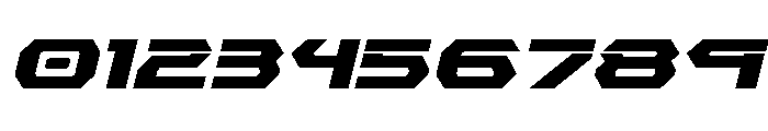 New Cyborg Expanded Italic Font OTHER CHARS