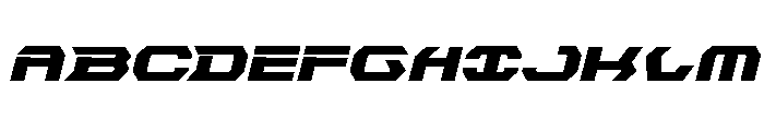 New Cyborg Expanded Italic Font UPPERCASE