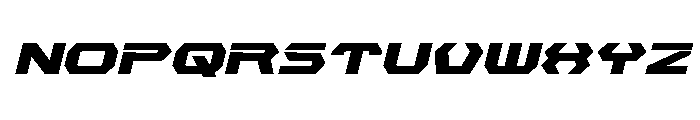 New Cyborg Expanded Italic Font UPPERCASE