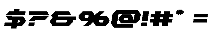 New Cyborg Expanded Semi-Ital Font OTHER CHARS