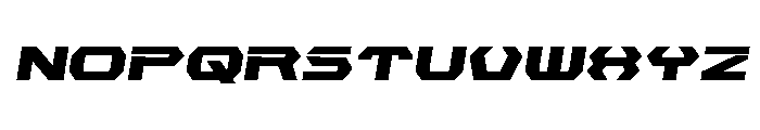 New Cyborg Expanded Semi-Ital Font UPPERCASE