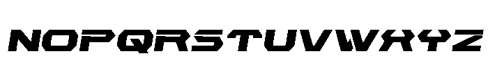 New Cyborg Expanded Semi-Ital Font LOWERCASE
