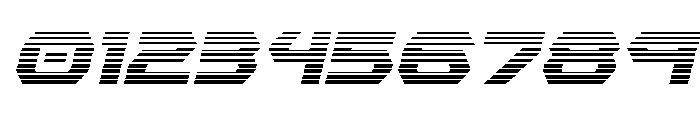 New Cyborg Gradient Italic Font OTHER CHARS