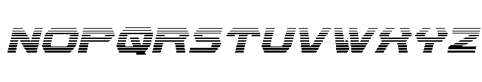 New Cyborg Gradient Italic Font LOWERCASE