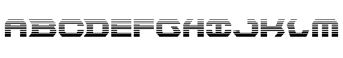 New Cyborg Gradient Font UPPERCASE