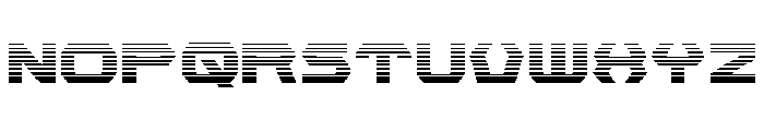 New Cyborg Gradient Font UPPERCASE