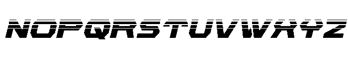New Cyborg Halftone Italic Font LOWERCASE
