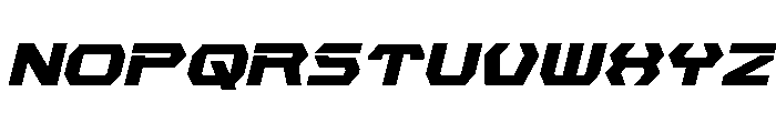 New Cyborg Italic Font UPPERCASE