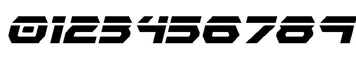 New Cyborg Laser Italic Font OTHER CHARS