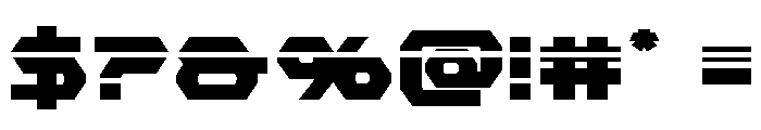New Cyborg Laser Font OTHER CHARS