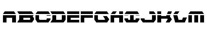 New Cyborg Laser Font UPPERCASE