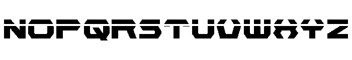 New Cyborg Laser Font UPPERCASE