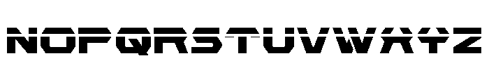 New Cyborg Laser Font LOWERCASE