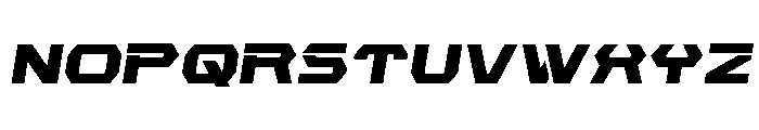 New Cyborg Semi-Italic Font LOWERCASE