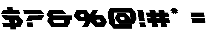 New Cyborg Semi-Leftalic Font OTHER CHARS