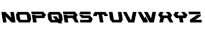 New Cyborg Semi-Leftalic Font LOWERCASE