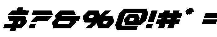 New Cyborg Super-Italic Font OTHER CHARS
