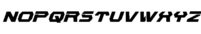 New Cyborg Super-Italic Font LOWERCASE