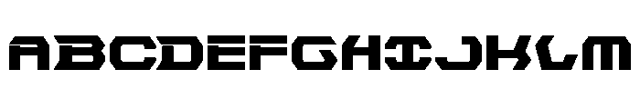 New Cyborg Font UPPERCASE