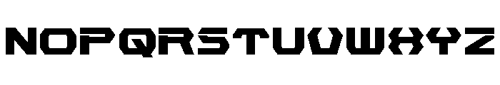 New Cyborg Font UPPERCASE