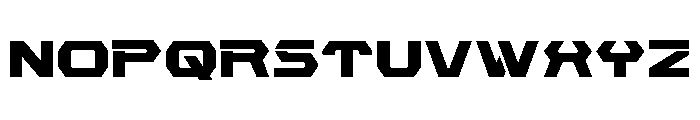 New Cyborg Font LOWERCASE