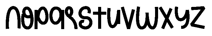 New Gellony Regular Font LOWERCASE