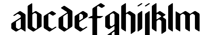 New Gothic Textura Font LOWERCASE