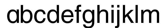 New Helvetica Regular Font LOWERCASE