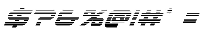 New Mars Scanlines Italic Font OTHER CHARS