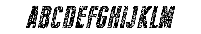 New Press Eroded Bold Italic Font UPPERCASE