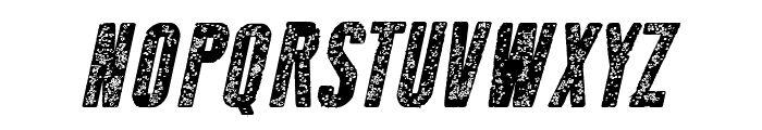 New Press Eroded Bold Italic Font UPPERCASE