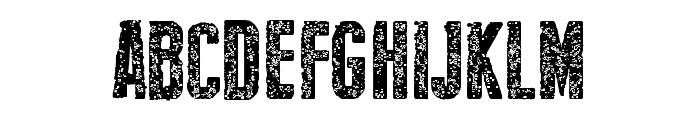New Press Eroded Bold Font UPPERCASE