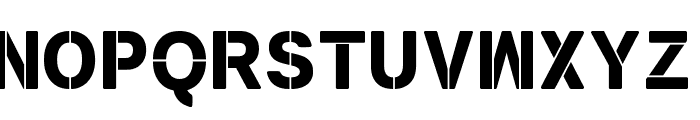 New Stencil tfb Font UPPERCASE
