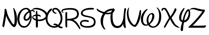 New Walt Disney Font Regular Font UPPERCASE