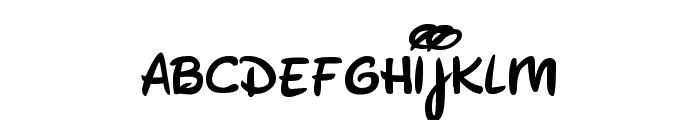 New Waltograph Font LOWERCASE