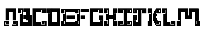 New Wave Aztec Font UPPERCASE