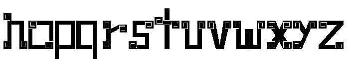 New Wave Aztec Font LOWERCASE