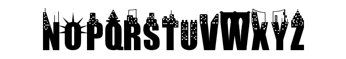New York City Font UPPERCASE