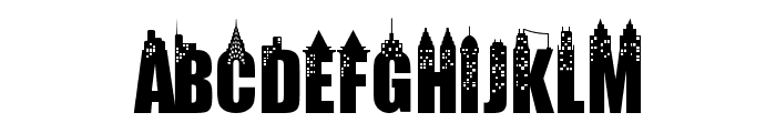 New York City Font LOWERCASE