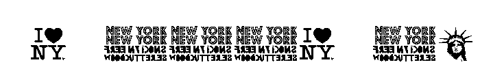 New York , New York 1 Font OTHER CHARS