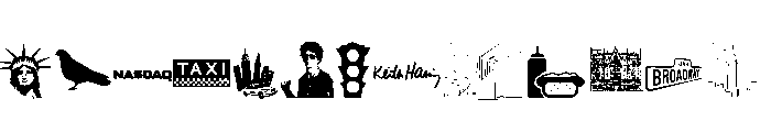 New York , New York 1 Font UPPERCASE