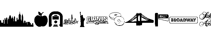 New York , New York 2 Font UPPERCASE